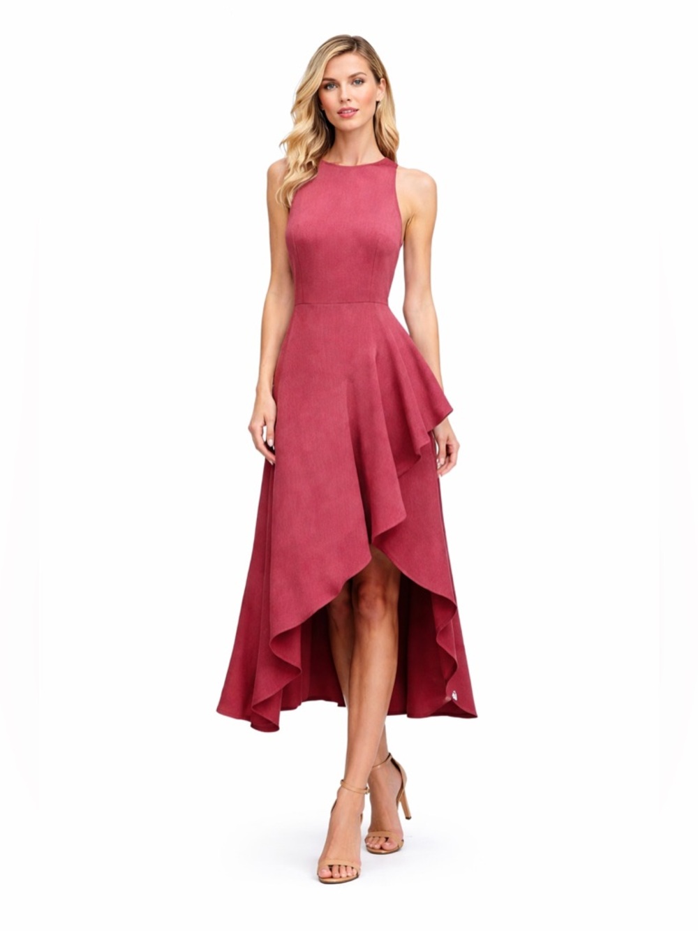 NWT Keepsake The Label Intrigue Cascading Tiered Sleeveless MIDI Dress